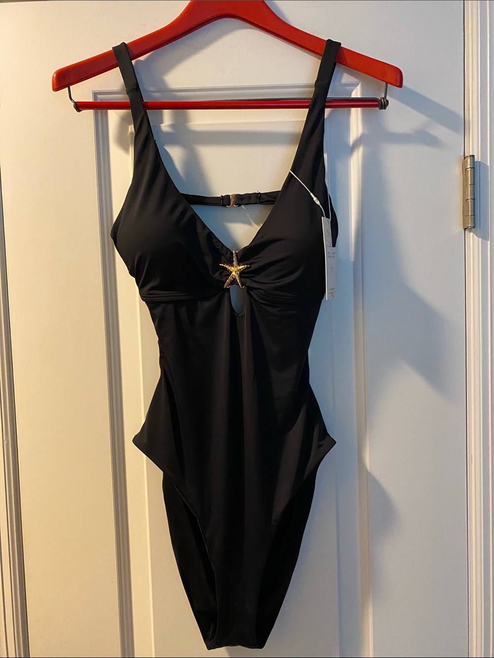 TiniBikini Black Sexy Gold Star Swimsuit NWT